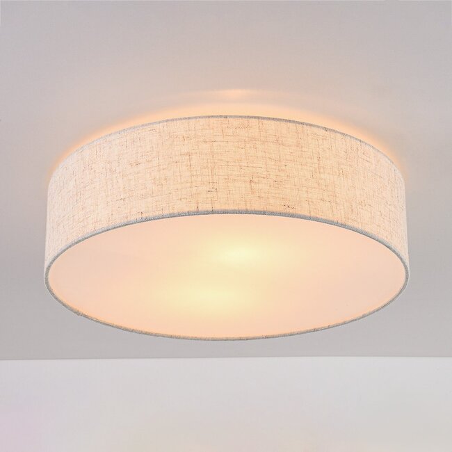 Ceiling light Avani with linen shade and diffuser