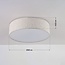 ceiling light Avani - linen shade with diffuser