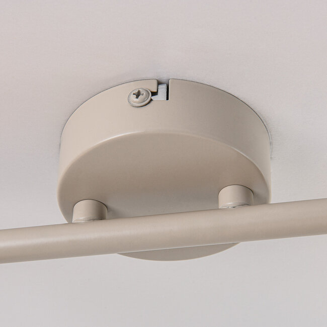 ceiling light Avan - beige with 2 adjustable linen shades