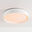 Ceiling light Palomo white with ribbed edge and 3-step dimmable LEDs