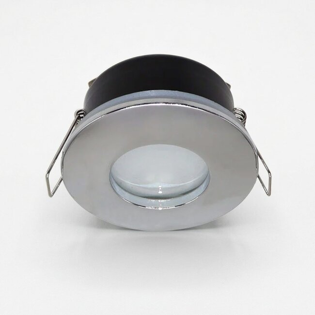 Recessed spotlight Rex - silver, splashproof