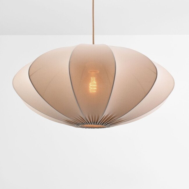 Elyora fabric pendant light - taupe