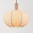 Pendant lamp Tayra in taupe linen