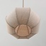 Pendant lamp Tayra in taupe linen