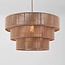 Pendant lamp Verna 3-layer in natural cotton rope