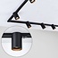 1-phase track system of 3 metres with Zylox spotlights - black