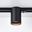1.5-metre single-phase track lighting system with Zylox spotlights - black