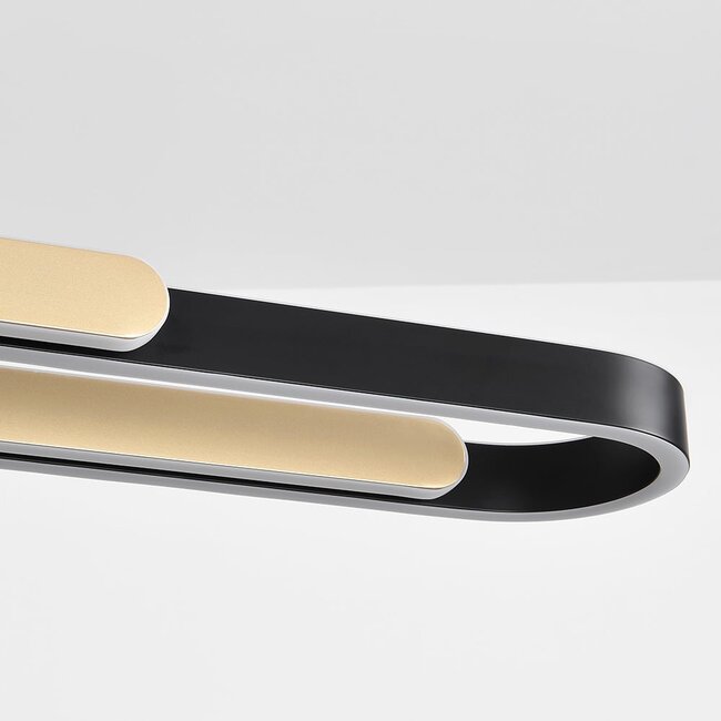pendant light Lilia - black and gold with 3-step dimmable LED