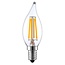 E14 3-step dimmable filament candle LED bulb, clear 5.5W