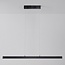 pendant light Andre - black with wood pattern and 3-step dimmable LED