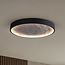 ceiling light Cercul 3-step dimmable - black and grey stone effect