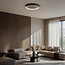 ceiling light Cercul 3-step dimmable - black and grey stone effect