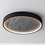 ceiling light Cercul 3-step dimmable - black and grey stone effect