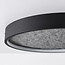 ceiling light Cercul 3-step dimmable - black and grey stone effect