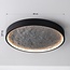 ceiling light Cercul 3-step dimmable - black and grey stone effect