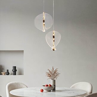 Pendant light Luminex with 3-step dimmable LEDs - gold