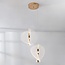 Pendant light Luminex with 3-step dimmable LEDs - gold