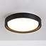 LED ceiling light Ricardo, 3-step dimmable Ø31 cm - black