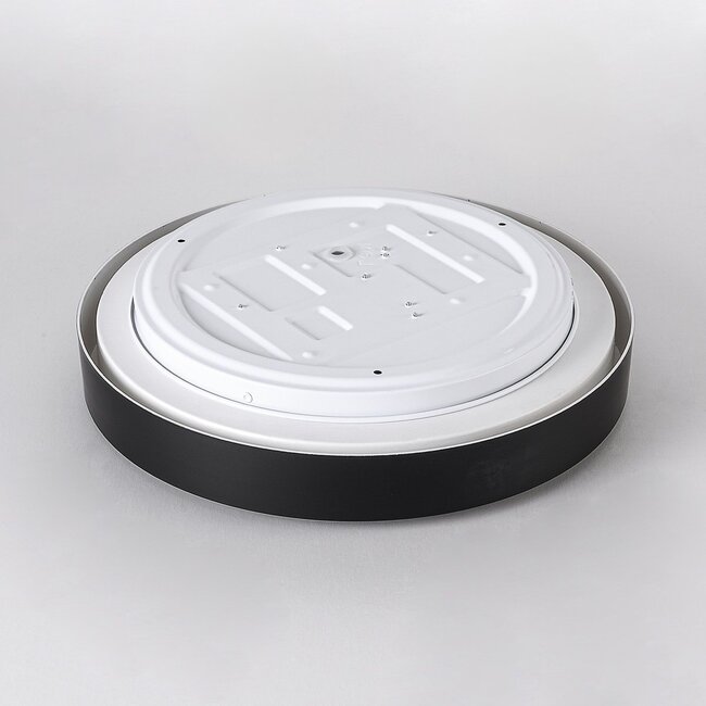 LED ceiling light Ricardo, 3-step dimmable Ø31 cm - black