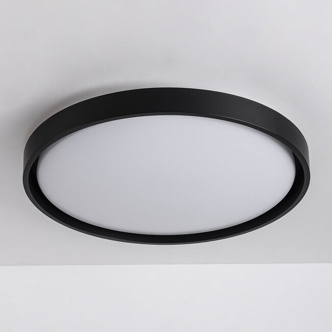 Ceiling lamp Ricardo in black with integrated LED, 3-step dimmable