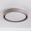 Ceiling lamp Ricardo in taupe with integrated LED, 3-step dimmable, Ø31 cm