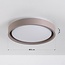 Ceiling lamp Ricardo in taupe with integrated LED, 3-step dimmable, Ø31 cm