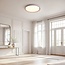 Ceiling lamp Ricardo in taupe with integrated LED, 3-step dimmable, Ø41 cm