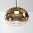4-light pendant light Kohi - gold, smoked and copper glass, 3-step dimmable