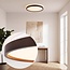 ceiling light Nerio Ø39.5 cm - walnut look, 3-step dimmable