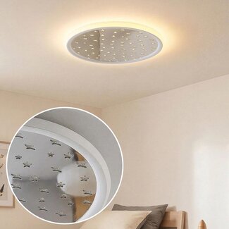 Ceiling lamp Noctis - star pattern with chrome, 3-step dimmable