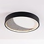 ceiling light Cercul Ø40 cm with black, grey and white stone effect, 3-step dimmable
