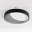 ceiling light Cercul Ø40 cm with black, grey and white stone effect, 3-step dimmable