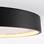 ceiling light Cercul Ø40 cm black with off-white stone effect and 3-step dimmable