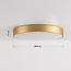 Modern ceiling lamp Gorila in gold with 3-step dimmable LEDs