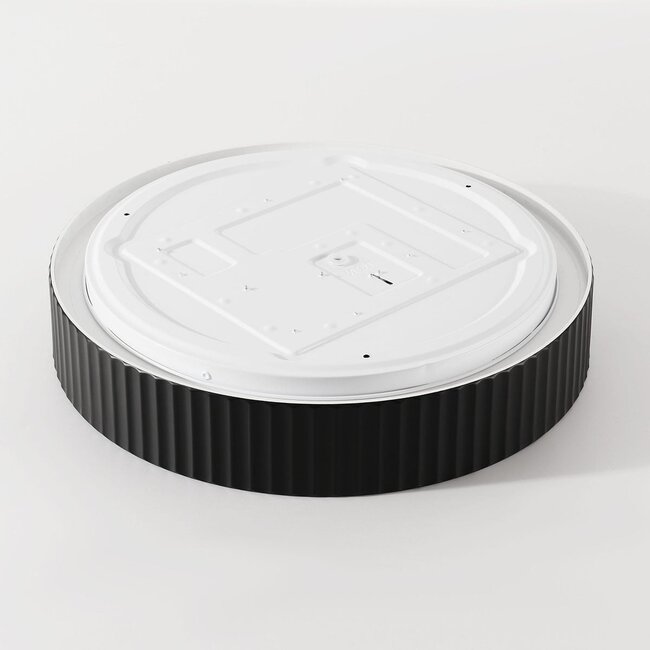 ceiling light Palomo - black with ribbed edge, 3-step dimmable LEDs