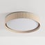 Ceiling lamp Palomo in beige with ribbed edge and 3-step dimmable LEDs