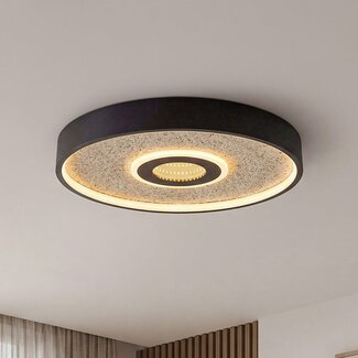 Ceiling lamp Deimos 3-step dimmable LED in black and beige