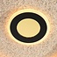 Ceiling lamp Deimos 3-step dimmable LED in black and beige