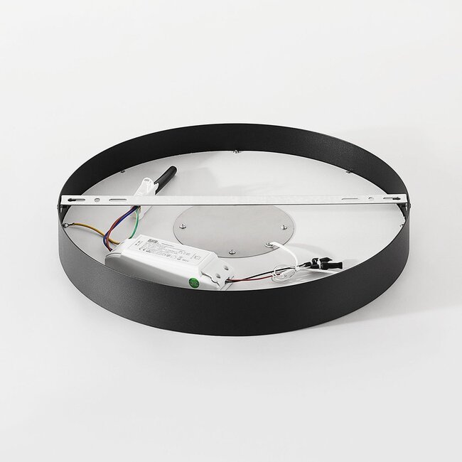 Ceiling lamp Deimos 3-step dimmable LED in black and beige