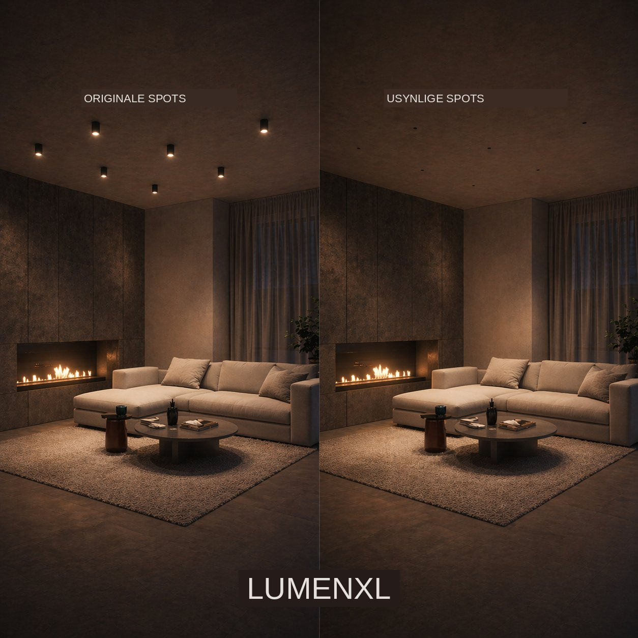 See less, experience more: invisible lighting