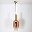 pendant light Velicia with gradient glass - bronze and gold
