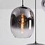 3-light pendant lamp Olare with smoked ombre glass