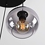 3-light pendant lamp Olare with smoked ombre glass