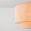 Pendant lamp Cavallo 2-layer with linen shade in off-white
