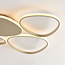 Designer ceiling light Lirina with integrated LED, 3-step dimmable - sand beige