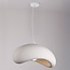 Zenji large pendant light - white stone effect