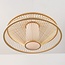 Bamboo pendant lamp Olira with diffuser in natural