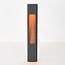 Outdoor floor lamp Tavien in anthracite and wood look