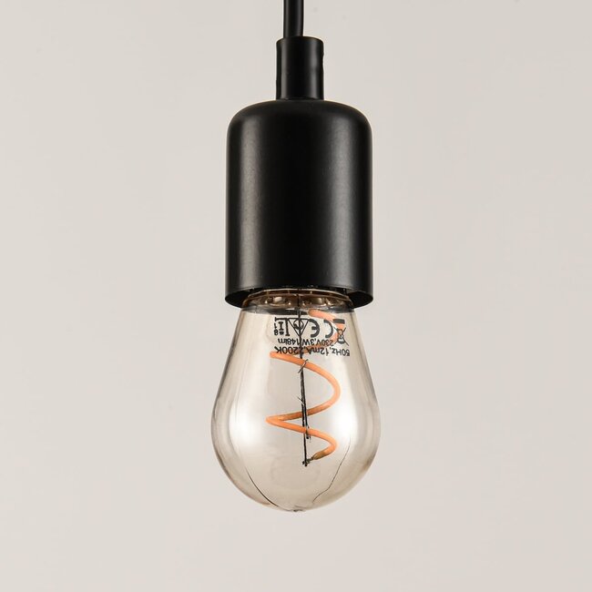 A45 Dimmable LED filament bulb amber 3W (2200K)