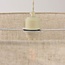 Pendant lamp Calero with linen shade in off-white